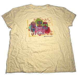 Princess cruise Hilo  Hawaii T-shirt Women’s 2XL Yellow Vintage Travel